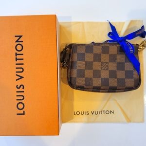 LOUIS VUITTON MINI POCHETTE ACCESSORIES DAMIER EBENE